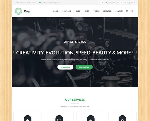 Ova | Multi-purpose Responsive Business Site Template