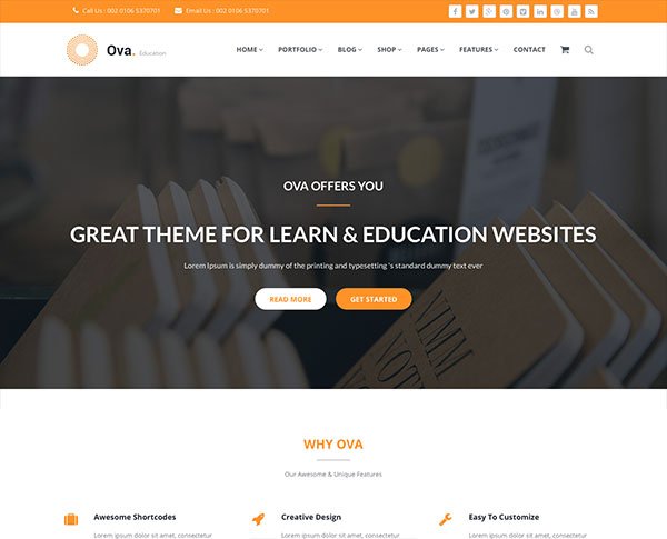 Ova | Multi-purpose Responsive Business Site Template